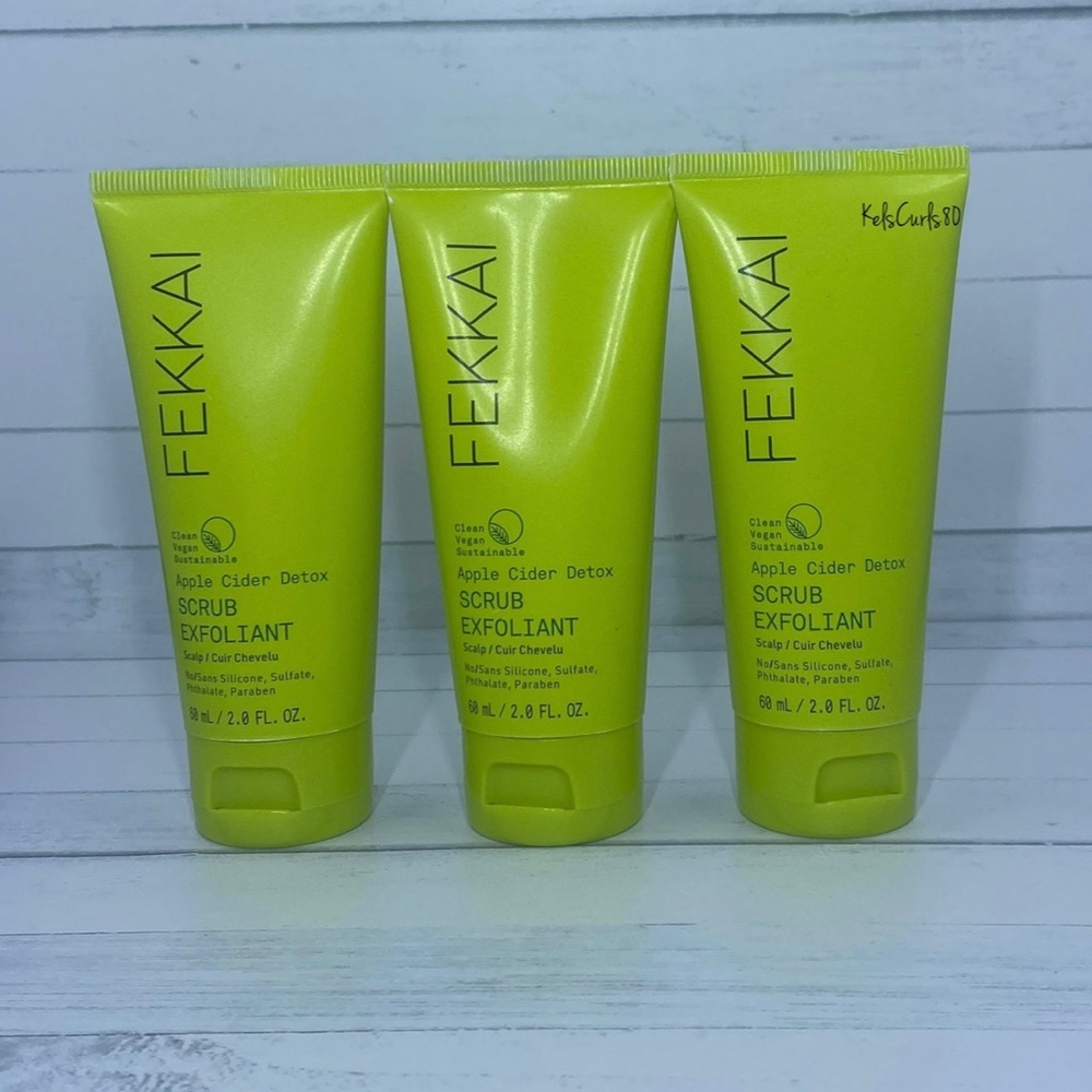 Fekkai Apple Cider Detox Scrub Exfoliant Travel Size (3) (2 oz each)